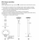 OMU Lighting SOL-LEL-15W-PATH-B szolar kültéri álló LED lámpa ELEGANT 15W 2200lm 4000+6000K fekete