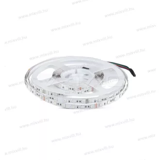  V-TAC SKU-212591 RGB színes Led szalag beltéri IP20 5050 60 led/m 7W/m 830lm/m 24VDC 10mm