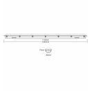 OMU Lighting PPLB50150CCT 50W 150cm CCT LED por és páramentes 8000lm IP65 5év sorolható