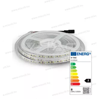   V-TAC SKU-212044 Led szalag IP65 3528 120 led/m 4500K semleges fehér 7,2W/m 600lm/m 12V DC 8mm