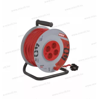   Kábeldob, dobos hosszabbító 4 aljzat 40m 2,5mm2 vezeték H05VV-F3G IP20 P09240M Emos