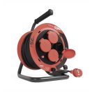 25m dobos hosszabbító gumi kábellel 25m 3x1mm2 4x2+F IP44 P082251 Emos