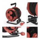 25m dobos hosszabbító gumi kábellel 25m 3x1mm2 4x2+F IP44 P082251 Emos