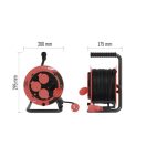 25m dobos hosszabbító gumi kábellel 25m 3x1mm2 4x2+F IP44 P082251 Emos