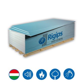  Rigips gipszkarton hanggátló tűzgátló impregnált DFH2 Blue Acoustic 2.0RFI 12,5x1200x2000mm 52006624