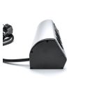 OMU system ARD20 3G asztalra rögzíthető elosztó 3x2+F schucko, ezüst, 250VAC 16A