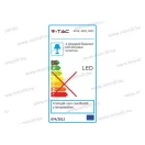 V-TAC SKU-4919 mennyezeti led lámpatest 18W IP20 3000K meleg fehér 1500lm tápegységgel