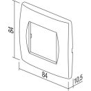 MODUL SOFT 2 modulos tinánium díszítőkeret 2M TI OS20TI 26509