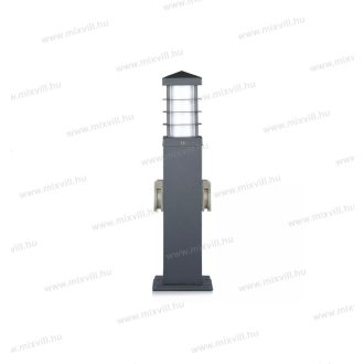   V-TAC SKU-8822 kültéri kerti lámpatest álló szögletes IP44 E27 2x2+F dugaljal