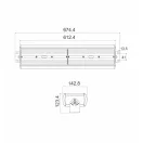 Low bay csarnokvilágító 100W 120lm/W 12000lm 4000K 120° OMU Lighting CSLB001004000L120BQ