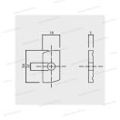 CELO Apolo 9388TS TS elfordíthazó sínanya M8 belső menettel 100db/cs