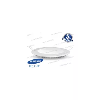   V-TAC SKU-708 Led panel kerek 6W 6400K 420lm 120° vil.szög 120mm Samsung chip 5év garancia