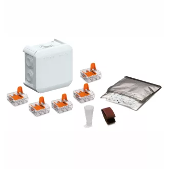  Cellpack Univerzális CG Box + OBO T40 + WAGO 5x0,2-4 IP68 90x90x52mm 425589