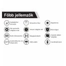 OMU Lighting SOL-LAM-2W-B napelemes solar LED fali lámpa mozgásérzékelővel AMBIENT 2W 220lm 4000K