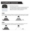 OMU Lighting SOL-LAM-2W-B napelemes solar LED fali lámpa mozgásérzékelővel AMBIENT 2W 220lm 4000K