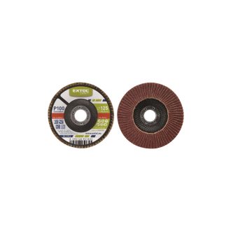   Extol 260026 lamellás csiszoló acél Alu műa és fa munkadarabok csiszolására 125×22mm P60 kúpos