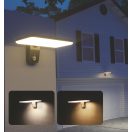 OMU Lighting SOL-LFL-15W-B állítható napelemes, szolar LED fali lámpa FLAT 15W 2000lm 4000K fekete