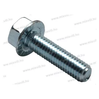   Koelner csavar Baks csatornához M6x12mm hatlapfejű talpas recézett 8.8 DIN6921