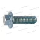 Koelner csavar Baks csatornához M6x12mm hatlapfejű talpas recézett 8.8 DIN6921