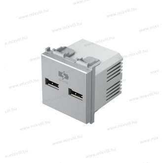 MODUL USB töltő aljzat 5V 1A ezüst EM65ES 38407