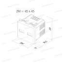 MODUL USB töltő aljzat 5V 1A ezüst EM65ES 38407