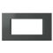 MODUL LINE antracit színű 4 modulos díszítőkeret OL40AT 26540