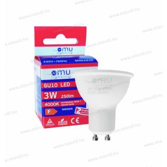   OMU Lighting LB LED izzó GU10 spot 3W 250lm 4000K természetes fehér 2 év garancia LBGU103.02504000
