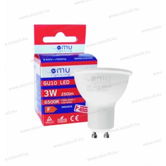   OMU Lighting LB LED izzó GU10 spot 3W 250lm 6500K hideg fehér 2 év garancia LBGU103.02506500