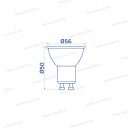 OMU Lighting LB LED izzó GU10 spot 7W 600lm 3000K meleg fehér 2 év garancia LBGU107.06003000