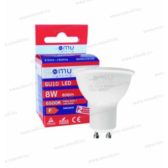   OMU Lighting LB LED izzó GU10 spot 8W 806lm 6500K hideg fehér 2 év garancia LBGU108.08066500