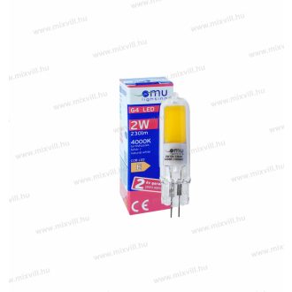   OMU Lighting LB LED izzó G4 2W 230lm 4000K természetes fehér 2 év garancia LBG42.02304000