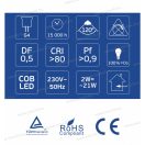 OMU Lighting LB LED izzó G4 2W 230lm 4000K természetes fehér 2 év garancia LBG42.02304000