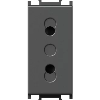 MODUL Euro dugalj 2P antracit 10A 250V 1M VM20AT(18944)
