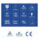 OMU Lighting LB LED izzó E27 A60 8W 960lm 6500K hideg fehér emelt fényerejű 3 évgarancia