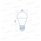 OMU Lighting LB LED izzó E27 A60 8W 960lm 6500K hideg fehér emelt fényerejű 3 évgarancia