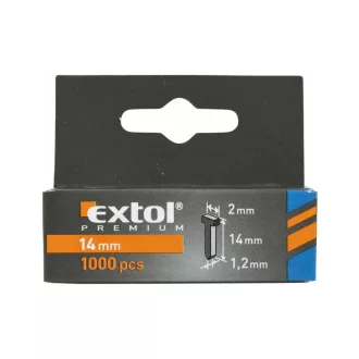   Extol 8852405 szeg fejjel profi tűzőgéphez 1000db 14mm 2,0×1,2×0,52mm