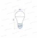 OMU Lighting LB LED izzó E27 A60 10W 1200lm 3000K meleg fehér 3 év garancia emelt fényerejű