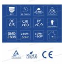 OMU Lighting LED izzó E27 A60 10W 1200lm 6500K hideg fehér emelt fényerejű garancia 3 év