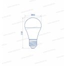 OMU Lighting LED izzó E27 A65 14W 1680lm 6500K hideg fehér garancia 3 év