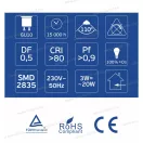 OMU Lighting LB LED izzó GU10 spot 3W 250lm 3000K meleg fehér 2 év garancia