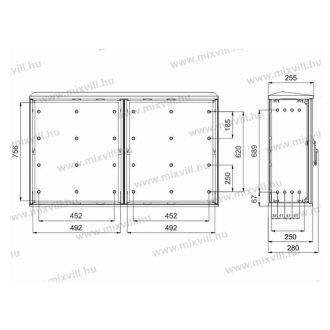 XBS OT-i 108.2SM10 lábazati szekrény lapraszerelt