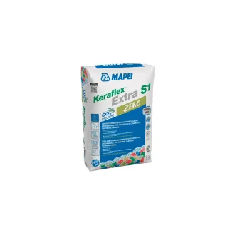  MAPEI Keraflex Extra S1 Zero szürke 25kg nyújtott nyitott idejű cementkötésű ragasztóhab 1198125 nag