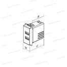 MODUL 1M 2xUSB töltő aljzat 5V 2,4A antracit EM67AT 38488