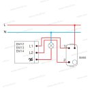 MODUL váltódimmer fekete 40-300W EM12SB 38146