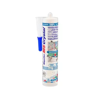   MAPEI Mapeflex MS Crystal 300ml átlátszó egykomponensû víztiszta MS polymer tömítő ragasztó 1956543