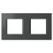 MODUL LINE antracit színű 2x2 modulos díszítőkeret OL24AT 26536