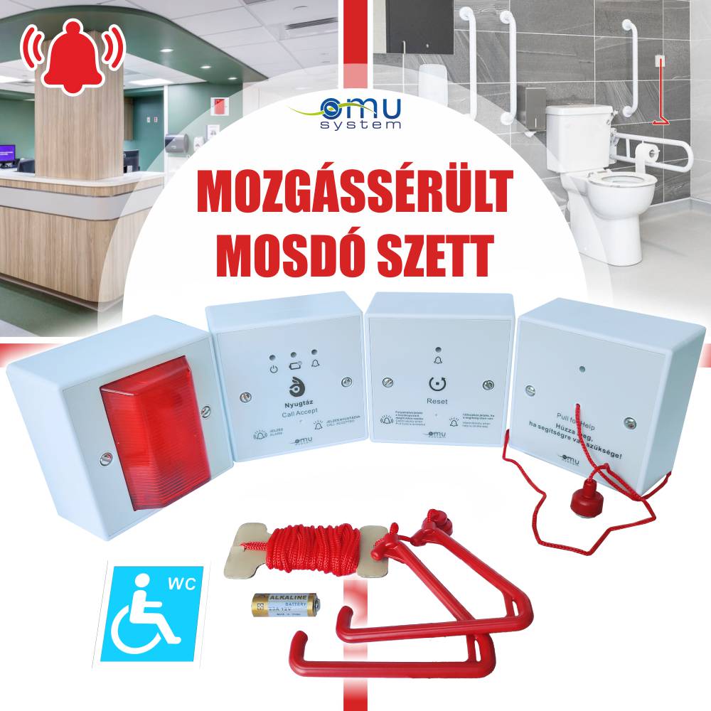 OMU system MSW-SET mozgássérült mosdó szett
